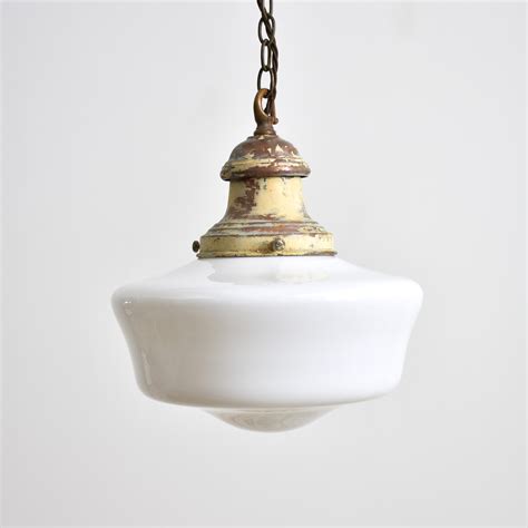 opaline glass pendant light|Pair Of Antique Church Opaline Pendant Lights